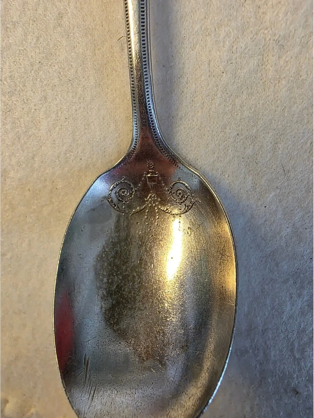 Oneida Community Plate Adam 1917 Pattern Silverplate Teaspoon 6.25” No Monogram